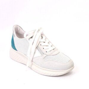Vernissage 53386 Multicolor Leather Lace-Up Zip Sneaker Shoes